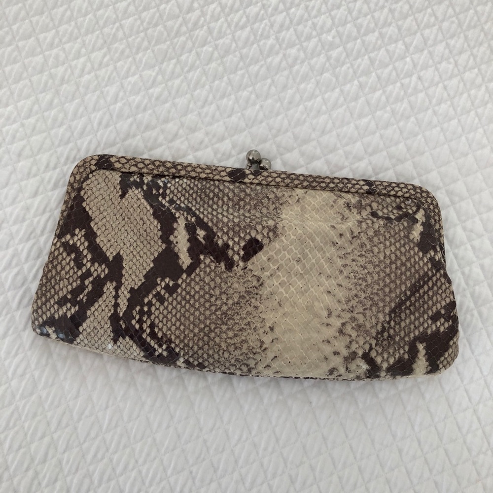 Cynthia Rowley Faux Snakeskin Clutch